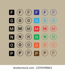 It is a icon set of letter. You can use them  as logo or icon as you want. These are complete vector that you can easily resize without losing any details.