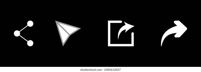 Icon set of link. Link, share link, external link black vector icon set. Isolated symbols on transparent background. Redirecting links button. - Powered by Shutterstock - Get 15% off with code: PIKWIZARD15