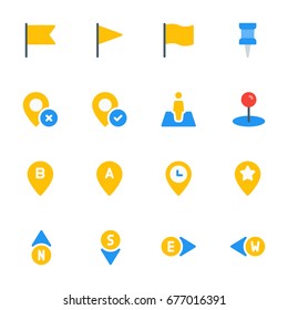 Icon set - Location and Maps