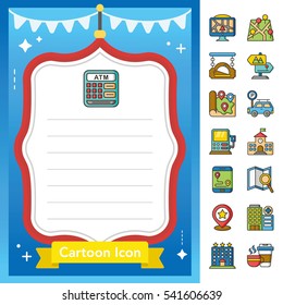 icon set location vector