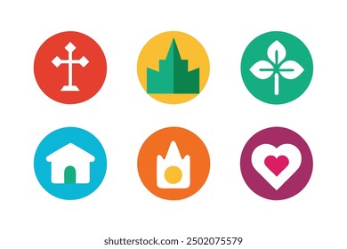 Icon Set logo artwork for dynamic and diverse brand identity