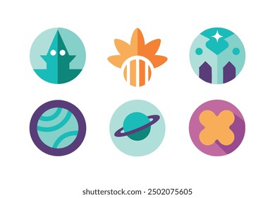 Icon Set logo graphic for varied and cohesive brand representation