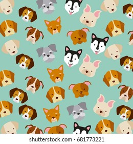 icon set love dogs