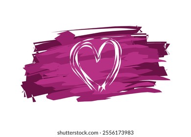 icon set of Love Heart Symbol Icons .  Illustration Set with Solid and Outline Vector Hearts pink and purple color. editable eps10