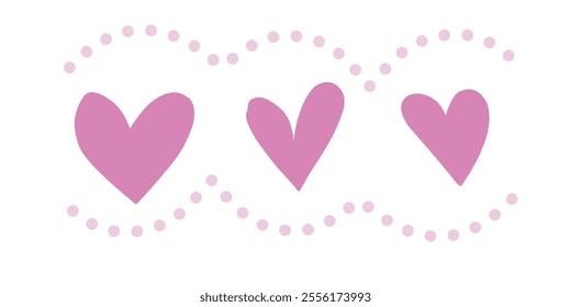 icon set of Love Heart Symbol Icons .  Illustration Set with Solid and Outline Vector Hearts pink and purple color. editable eps10