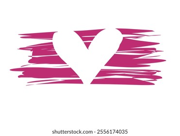 icon set of Love Heart Symbol Icons .  Illustration Set with Solid and Outline Vector Hearts pink and purple color. editable eps10