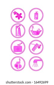 icon set magenta