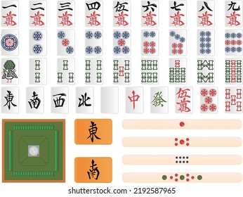 Mahjong board table game isometric illustration vector 7688712 Vector Art  at Vecteezy