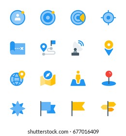 Icon set of Maps and Location