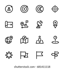 Icon set of Maps and Location