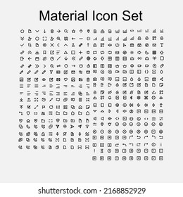 icon set material ui for design website