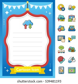 icon set media vector