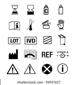 icon set for medical manual