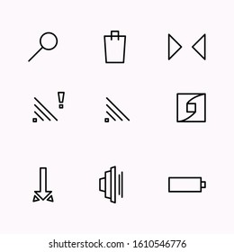 Icon set medium of communication electronic