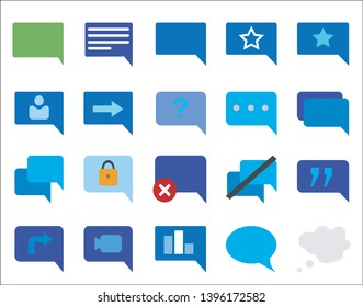 Icon set - Messages and Chat - Vector 