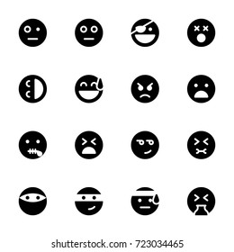 Icon set of miscellaneous emoticons