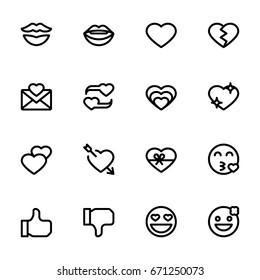 Icon set of mixed emoticons