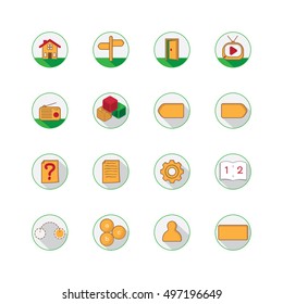 Icon set multimedia