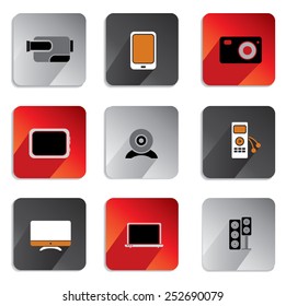 icon set multimedia vector illustration
