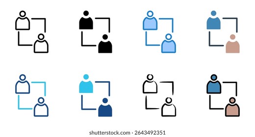  Ícone do Consultor definir coleção de vários estilos 
