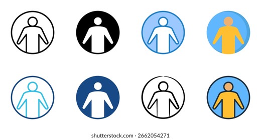  Ícone de avatar definir coleção de vários estilos 
