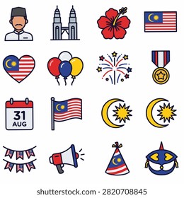 Icon set negara malaysia 1