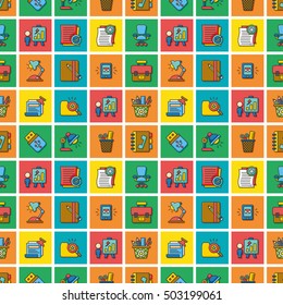 icon set office vector