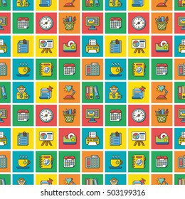 icon set office vector