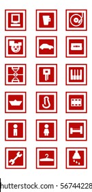 icon set orientation system leisure activities