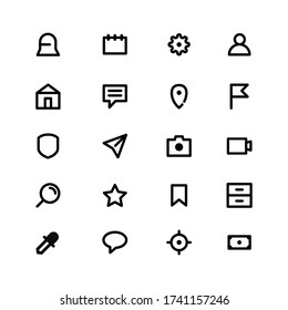 Icon set outline concept. Vector illustration
