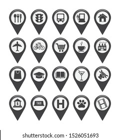 Icon set pack, High Quality variety symbols for all purposes Vector illustration