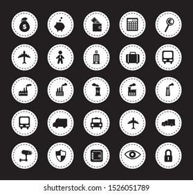 Icon set pack, High Quality variety symbols for all purposes Vector illustration