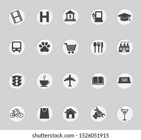 Icon set pack, High Quality variety symbols for all purposes Vector illustration
