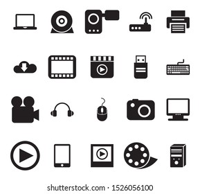 Icon set pack, High Quality variety symbols for all purposes Vector illustration