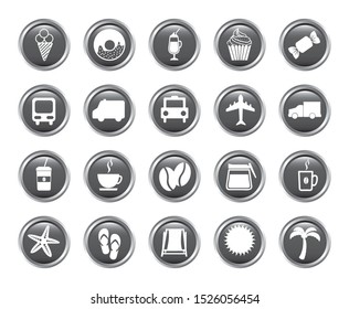 Icon set pack, High Quality variety symbols for all purposes Vector illustration