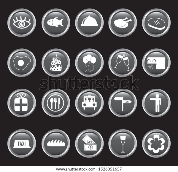 Icon set pack, High Quality variety symbols\
for all purposes Vector\
illustration