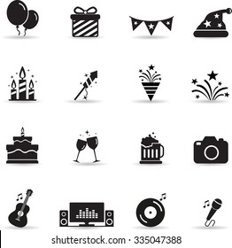 icon set for Party and Celebration