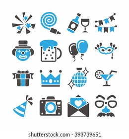 icon set party vector