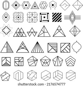 icon set for pattern design and backgrounds