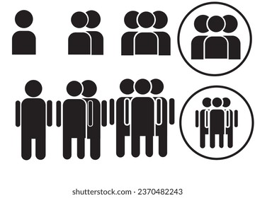 conjunto de iconos, conjunto de iconos de personas , vector