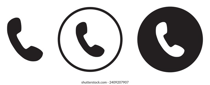 icon set phone. eps 10