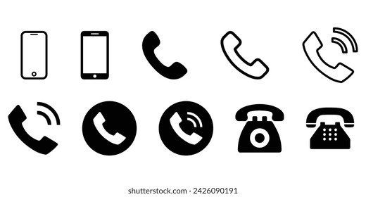teléfono con icono. eps 10