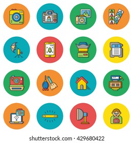 icon set photo vector