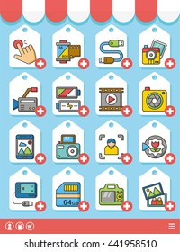 icon set photo vector