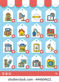icon set photo vector