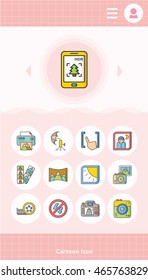 icon set photo vector