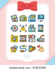icon set photo vector