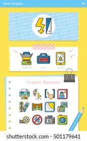 icon set photo vector