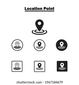 Icon Set of Place and Location