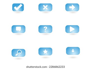 Icon set of popular social applications with rounded corners. Social media icons modern design on transparent background for you and Mobile icons universal set for web and mobile .Vector Set EPS 10.